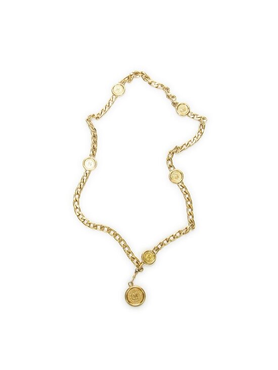 Chanel CC Logo Medallion Chain Belt Gold Plated main image 4